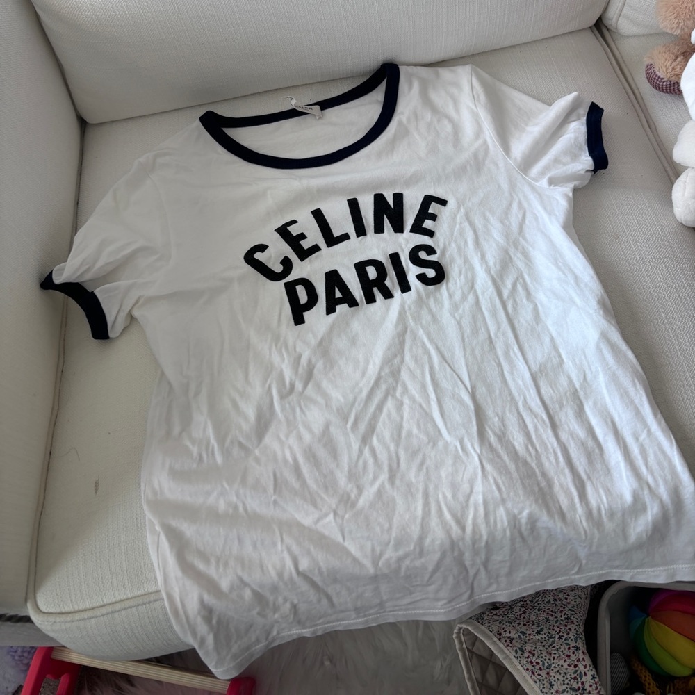 Authentic Celine Classic logo t shirt